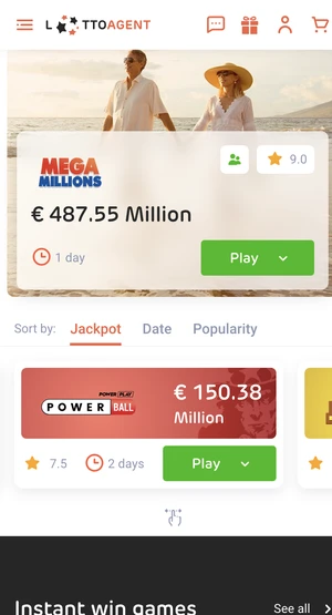 Lotto Agent mobile screenshot